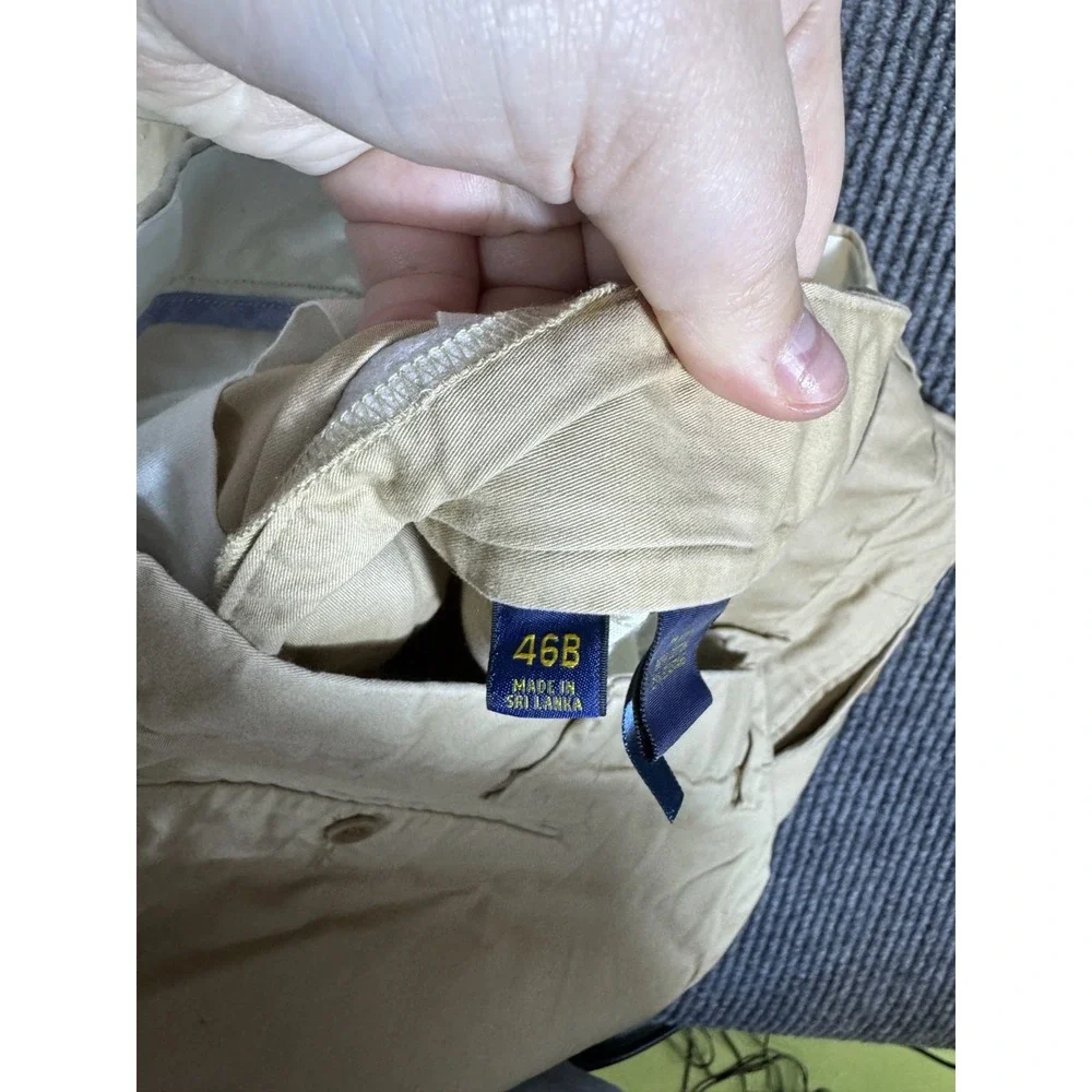 Polo Ralph Lauren Chino Shorts Mens Size 46B 46 Big Khaki Classic Fit 9